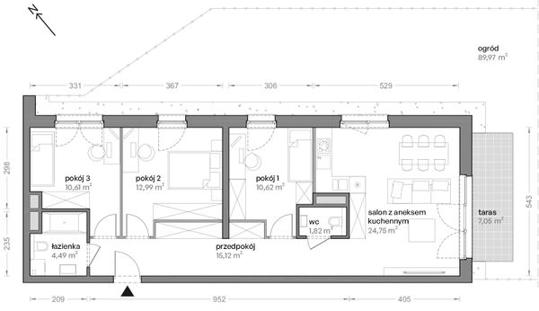 Rzut Ceglana Park - B4/A/01