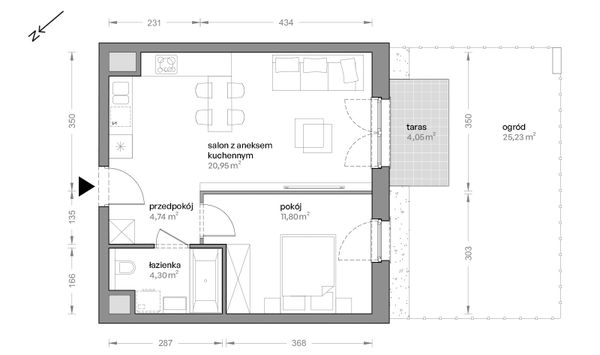 Rzut Ceglana Park - B4/A/04