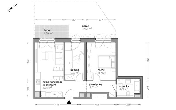 Rzut Ceglana Park - B4/A/10