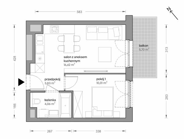 Rzut Ceglana Park - B4/A/38