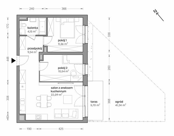 Rzut Ceglana Park - B4/B/01