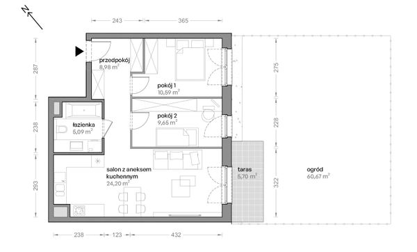 Rzut Ceglana Park - B4/B/02