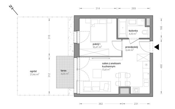 Rzut Ceglana Park - B4/B/05