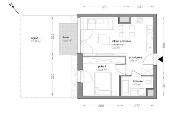 Rzut Ceglana Park - B4/B/06