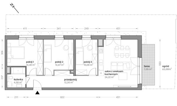 Rzut Ceglana Park - B4/B/08