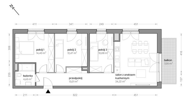 Rzut Ceglana Park - B4/B/19