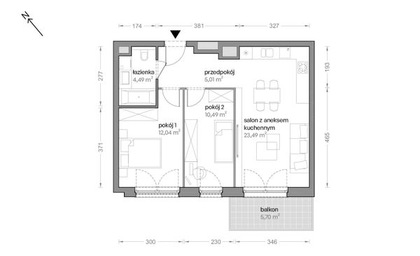 Rzut Ceglana Park - B4/B/21