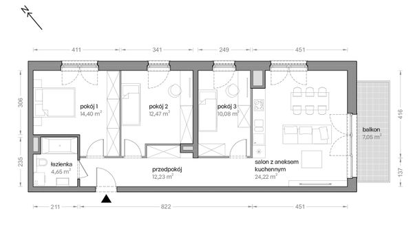 Rzut Ceglana Park - B4/B/30