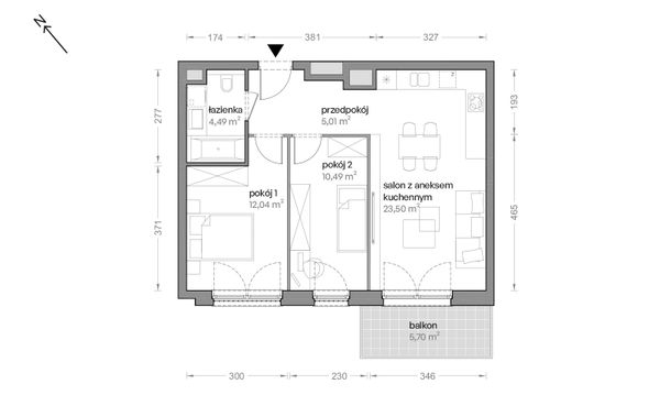 Rzut Ceglana Park - B4/B/32