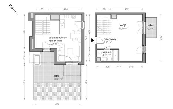 Rzut Ceglana Park - B4/B/44