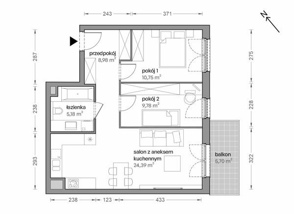 Rzut Ceglana Park - B4/B/45