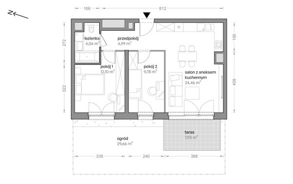 Rzut Ceglana Park - B5/A/08