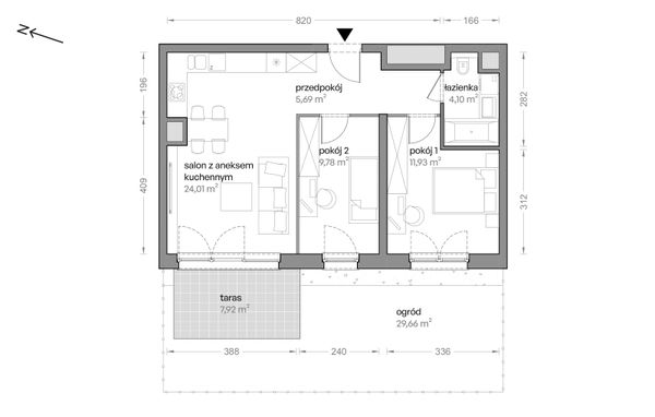 Rzut Ceglana Park - B5/A/09