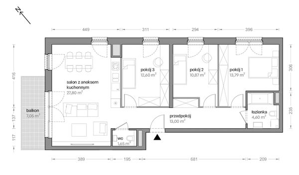 Rzut Ceglana Park - B4/B/29