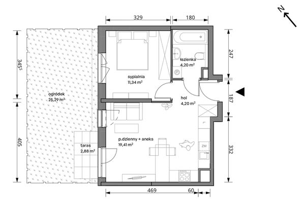Rzut Trzcinowa Vita - 18A/010