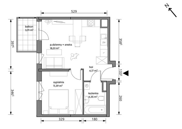 Rzut Trzcinowa Vita - 18A/046