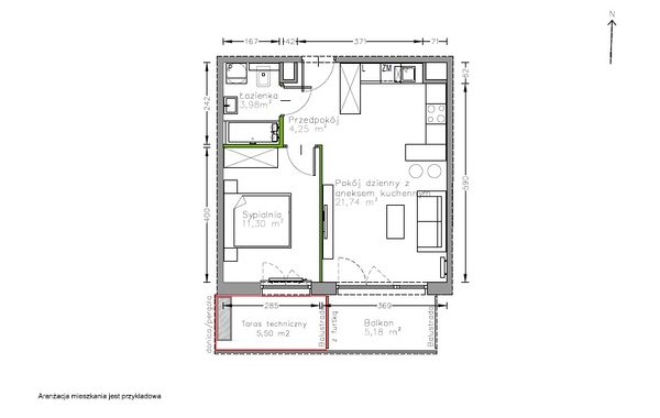 Rzut Centralna Vita - F.111