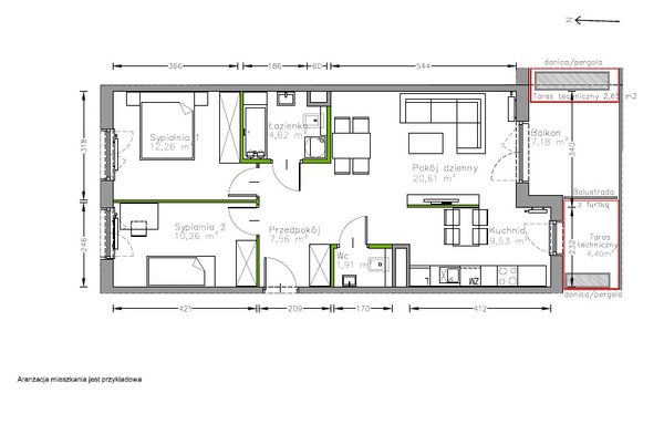 Rzut Centralna Vita - F.070