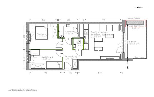 Rzut Centralna Vita - F.091