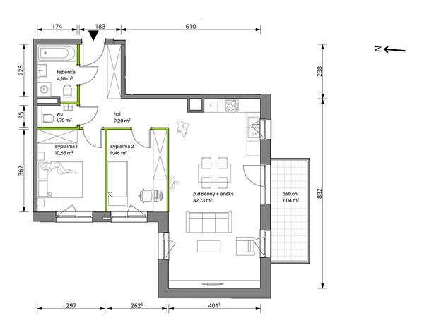 Rzut Trzcinowa Vita - A/11