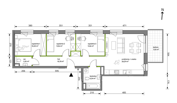 Rzut Trzcinowa Vita - B/29