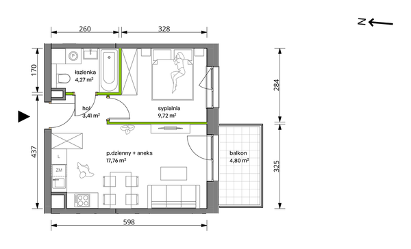 Rzut Trzcinowa Vita - B/32