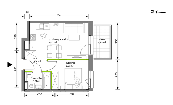 Rzut Trzcinowa Vita - B/38