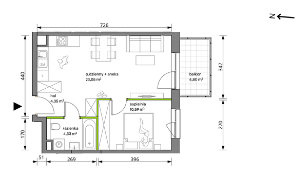 Rzut Trzcinowa Vita - A/21