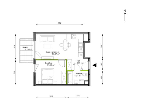 Rzut Aleje Praskie - 104/7