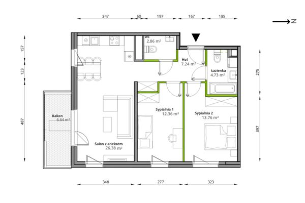 Rzut Aleje Praskie - 116/7