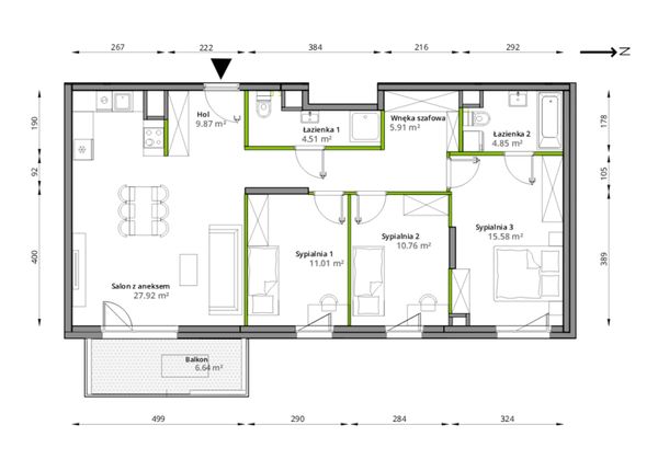 Rzut Aleje Praskie - 119/7
