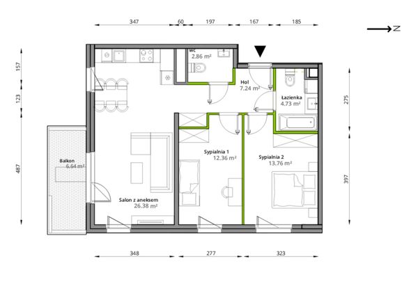 Rzut Aleje Praskie - 125/7
