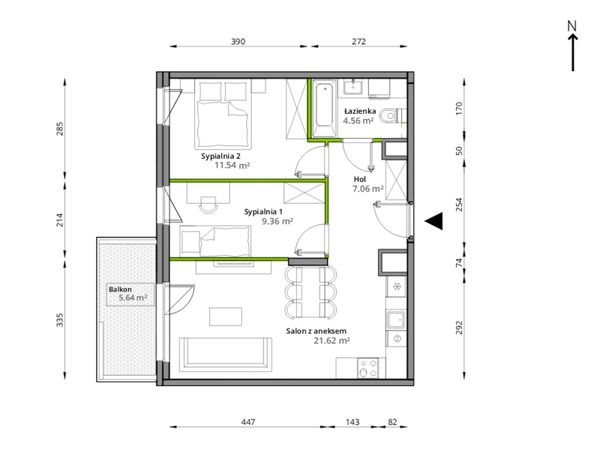 Rzut Aleje Praskie - 132/7
