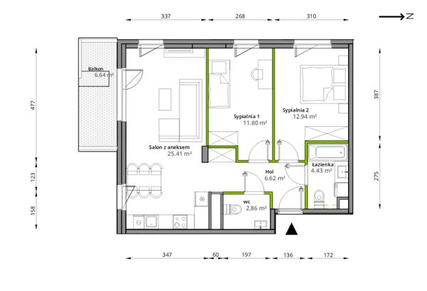 Rzut Aleje Praskie - 133/7