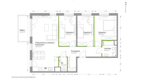 Rzut Centralna Vita - D.015