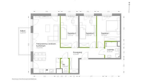 Rzut Centralna Vita - D.021