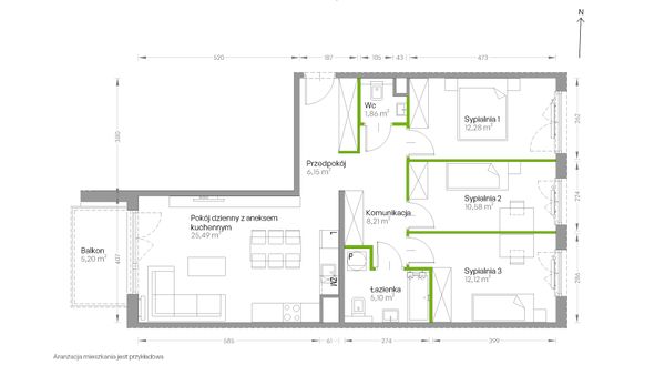 Rzut Centralna Vita - D.030