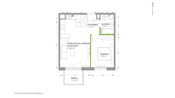 Rzut Centralna Vita - D.045