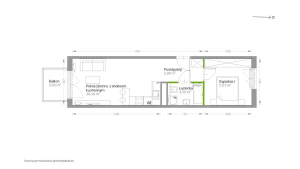 Rzut Centralna Vita - D.050