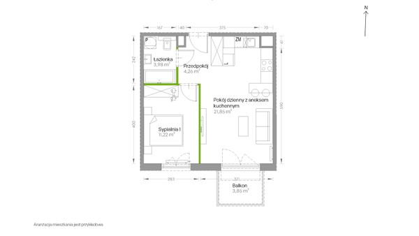 Rzut Centralna Vita - D.075