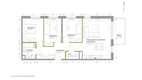 Rzut Centralna Vita - D.091