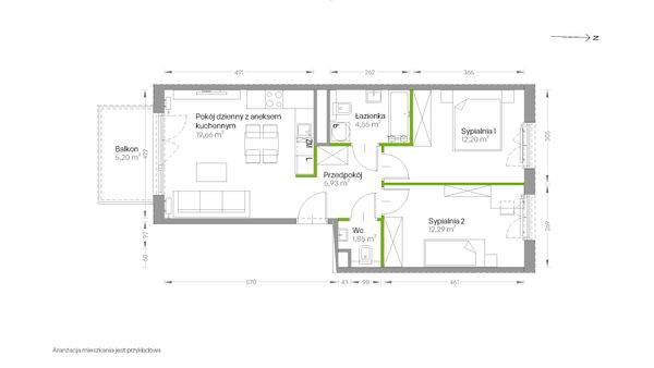 Rzut Centralna Vita - D.094