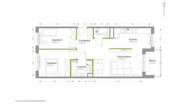 Rzut Centralna Vita - D.101