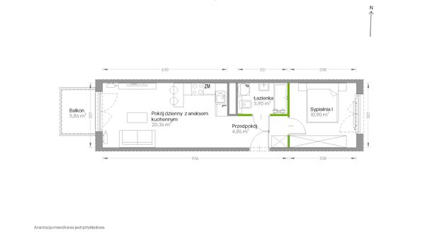 Rzut Centralna Vita - D.115
