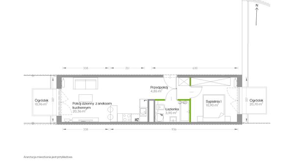 Rzut Centralna Vita - D.122