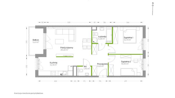 Rzut Centralna Vita - D.125