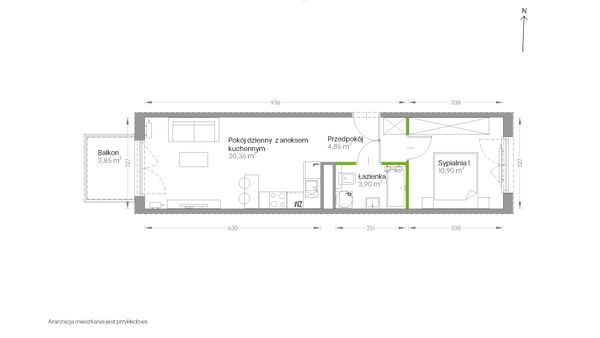 Rzut Centralna Vita - D.138