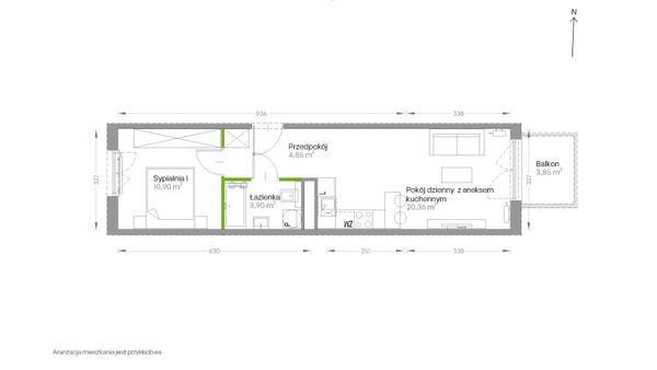 Rzut Centralna Vita - D.156
