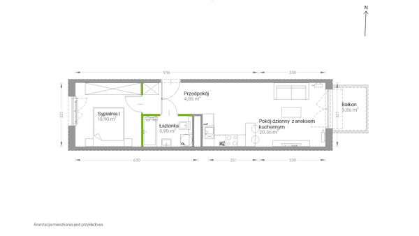 Rzut Centralna Vita - D.159