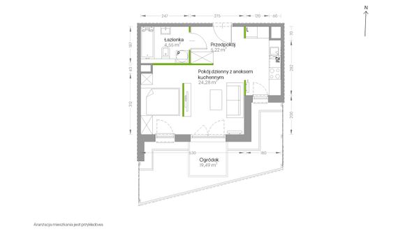Rzut Centralna Vita - D.162